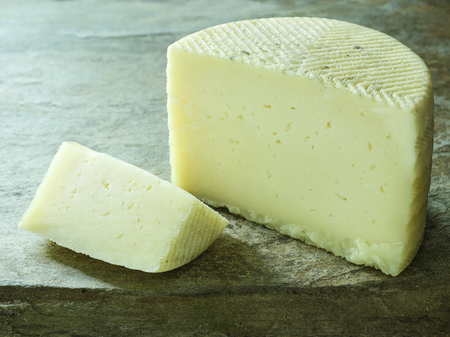 a piece of delicious machego spanish cheeseの写真素材