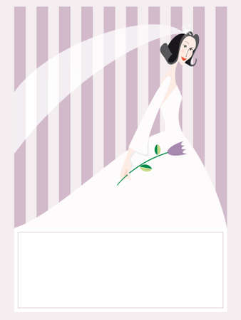 Ticket for marriage invitationのイラスト素材