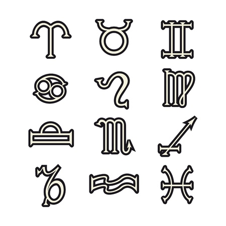 Zodiac Signsのイラスト素材