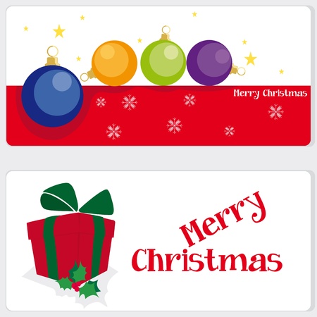 Greeting cards for Christmasのイラスト素材