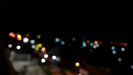 Night Bokeh Lightsの写真素材