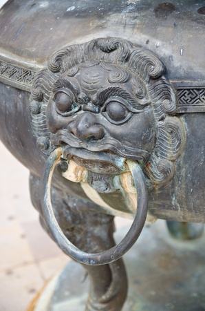 Old handle of the Incense burner,Thailandの写真素材