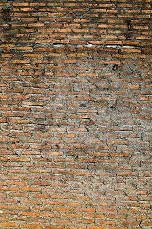 Very old brick wall, East of Thailand の写真素材