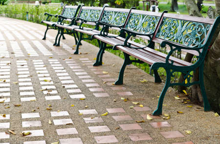 Chair in the public park 
