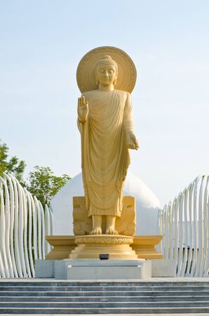 Big buddha sculpture, East of thailand の写真素材