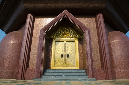 Window of thai temple の写真素材