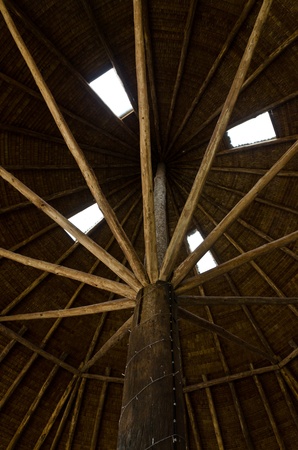 Design of the high wood roofの写真素材