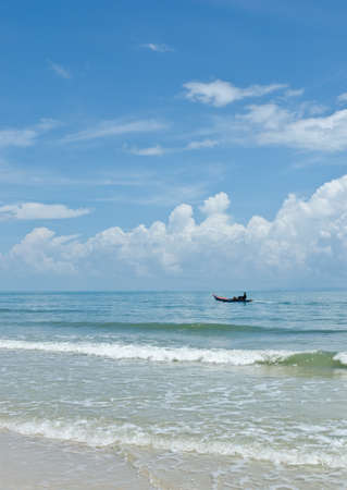 Sea with the blue skyの写真素材