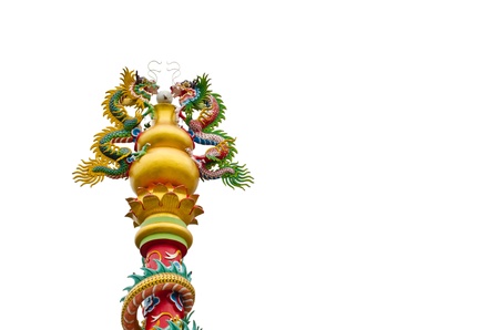 Twin dragon isolatedの写真素材