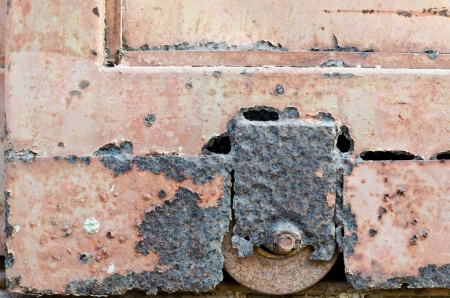 Damage old steel gateの写真素材