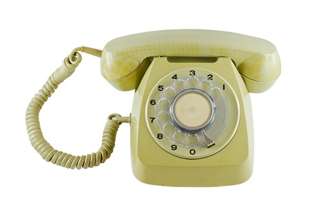 Old phone with isolated backgroundの写真素材