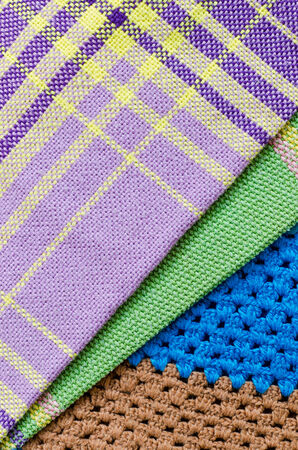 Closeup color fabric for background userの写真素材