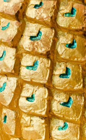 Closeup rough gold surface