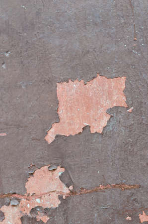 Old damage brown color paint wallの写真素材