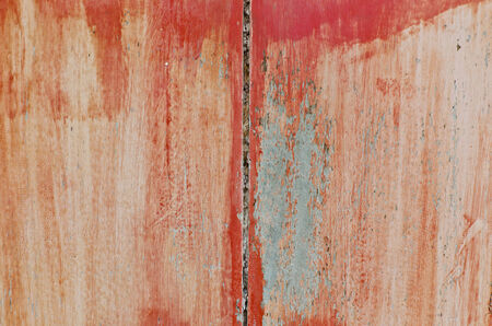 Red old hardwood doorの写真素材