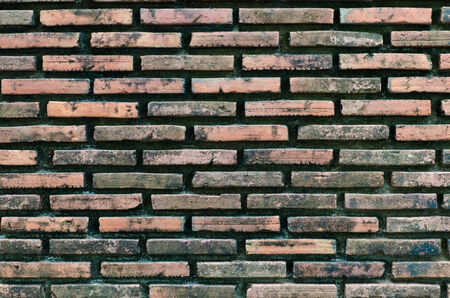 Rusty old brick wallの写真素材