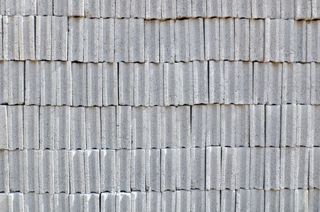 Stack of cement brickの写真素材
