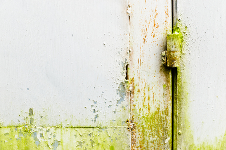 Rusty steel door hingeの写真素材