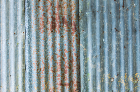 Rough old zinc plate wallの写真素材