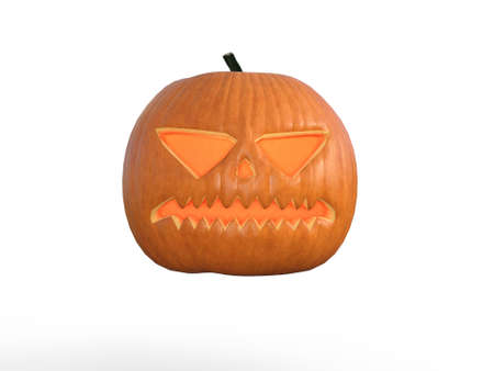 3D Render : Halloween Pumpkinの写真素材