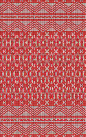 seamless ethnic patterns. knitted fabrics, Traditional tribal texture for garment, textile, apparel, costumeのイラスト素材
