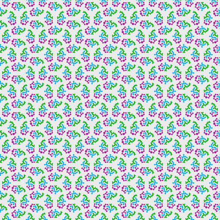Vector Seamless Pattern with  some geometry shapes, abstract shapesのイラスト素材