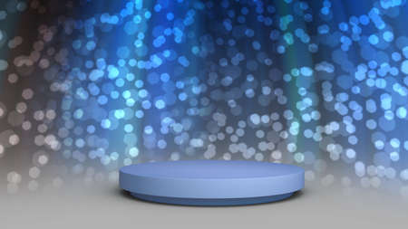 3D Render : Scene with 3D Abstract geometry shape background. podium platform mock up scene for display  product or objectの写真素材