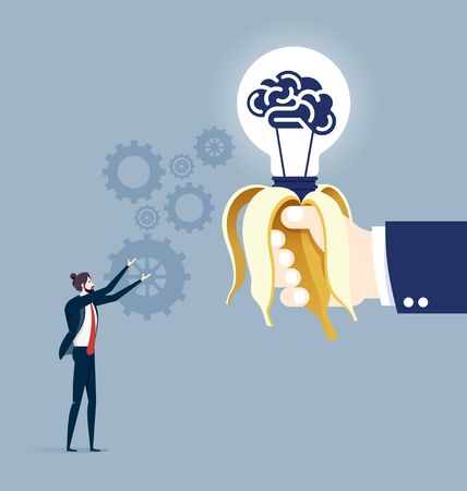 Hand giving idea - Business concept vectorのイラスト素材