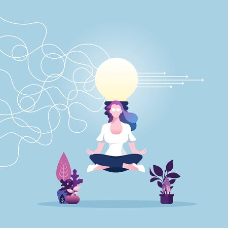 Businesswoman making decision-Business conceptのイラスト素材