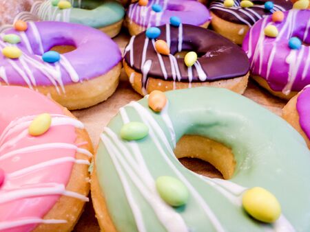 Eat donuts turnoversの写真素材
