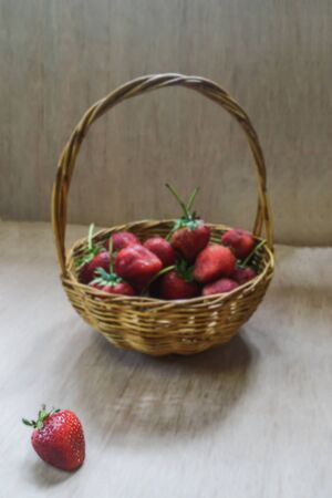 Strawberry's basketの写真素材