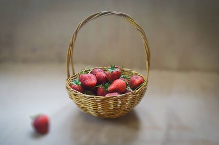 Strawberry's basketの写真素材