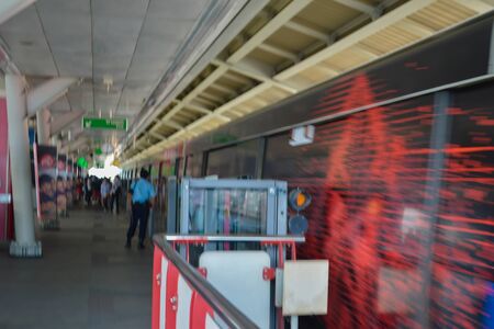 Rajadamri in Bangkok, Thailand: January 29, 2017 the Metro station BTS.のeditorial素材