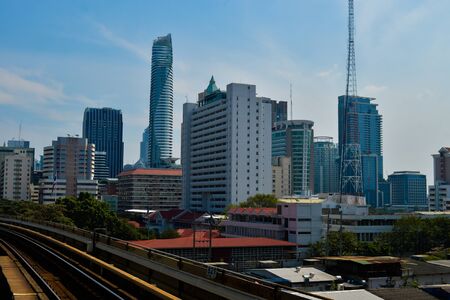 Rajadamri in Bangkok, Thailand: January 29, 2017 Building Businessのeditorial素材