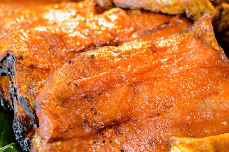 grilled pork bellyの写真素材