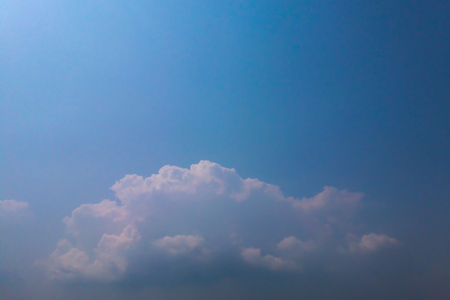 Blue sky with clouds backgroundsの写真素材
