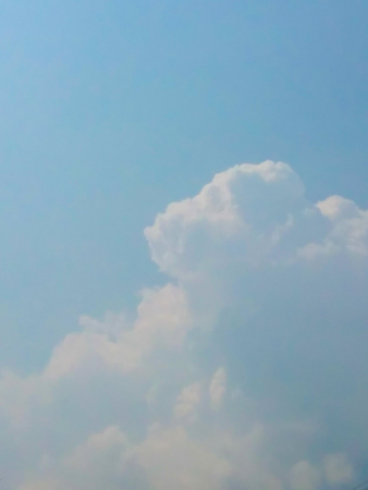 Blue sky with clouds backgroundsの写真素材