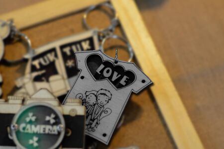 key chain of Love For Valentine's Dayの写真素材