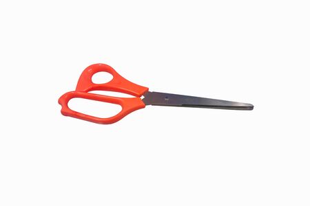Scissors on a white background.の写真素材
