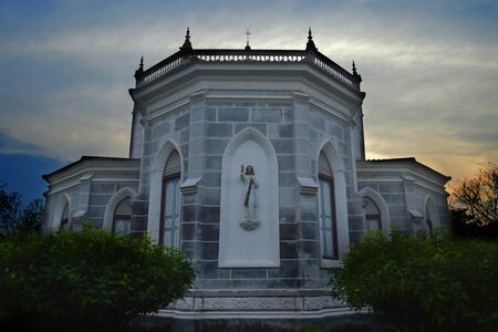 Christ church, Historic Christ Church 
On the blue sky backgroundの写真素材