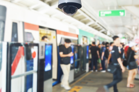 blurred photo, Blurry image, 
people At station Electric train backgroundの写真素材