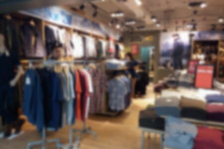 blurred photo, Blurry image,People shopping in Community Mall or Department Store, backgroundの写真素材