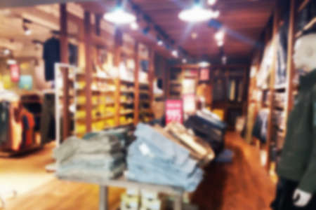 blurred photo, Blurry image,People shopping in Community Mall or Department Store, backgroundの写真素材