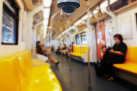 blurred photo, Blurry image, people At station Electric train backgroundの写真素材