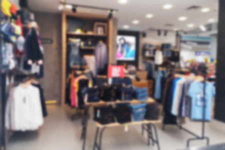 blurred photo, Blurry image,inside of the clothes shop,backgroundの写真素材