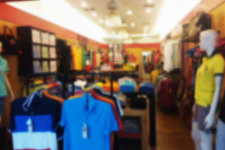blurred photo, Blurry image,People shopping in Community Mall or Department Store, backgroundの写真素材