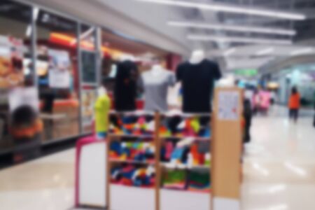 blurred photo, Blurry image,People shopping in Community Mall or Department Store, backgroundの写真素材