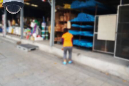 blurred photo, Blurry image, Hardware shop,backgroundの写真素材