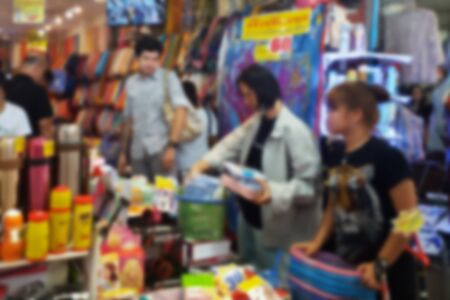 blurred photo, Blurry image,
People Walking shopping,backgroundの写真素材