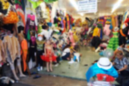 blurred photo, Blurry image,Fabric and 
Clothing store,backgroundの写真素材